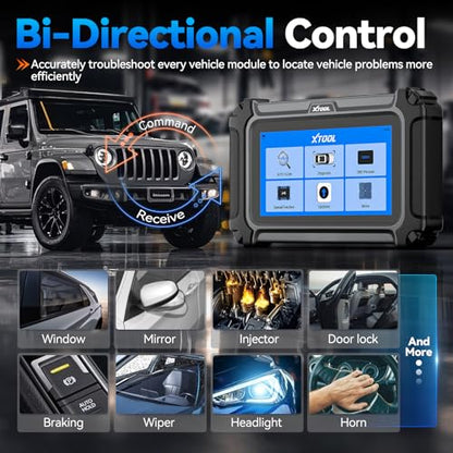 XTOOL IP500 for Jeep OBD2 Scanner, Full Systems Bi-Directional Scan Tool for Jeep/Dodge/Chrysler, with FCA AutoAuth, OBD2 Scanner Diagnostic Tool with All Reset -(Injector/EPB/ABS/BMS),Lifetime Update