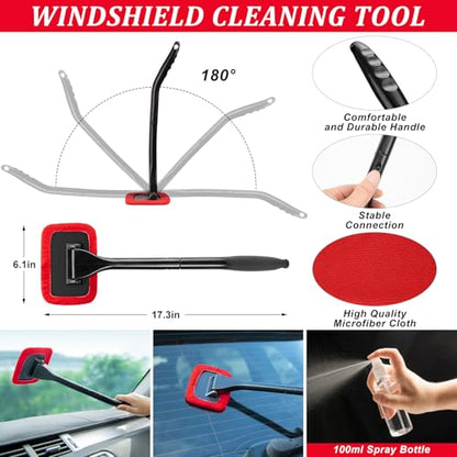 39Pcs Car Wash Cleaning Kit with Foam Gun Sprayer Detailing Brushes Collapsible Bucket Windshield Cleaning Tool Tire Brush Towels Complete Interior Exterior Detailing Set for Car - size: 39Pcs