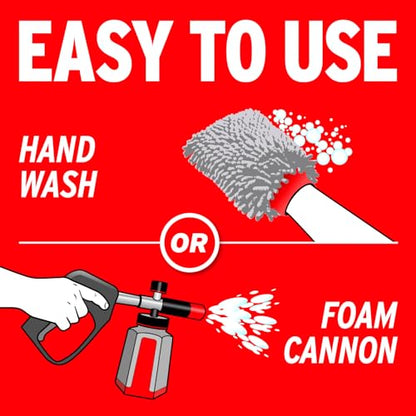 Mothers Triple Action Foam Wash, 16 oz. (05616) | pH Balanced, Eco-Friendly, Super-Sudsy, Foam Cannon, Won't Stripping Wax, Sealant or Coating, Super Concentrated - size: 16 Fl Oz (Pack of 1)