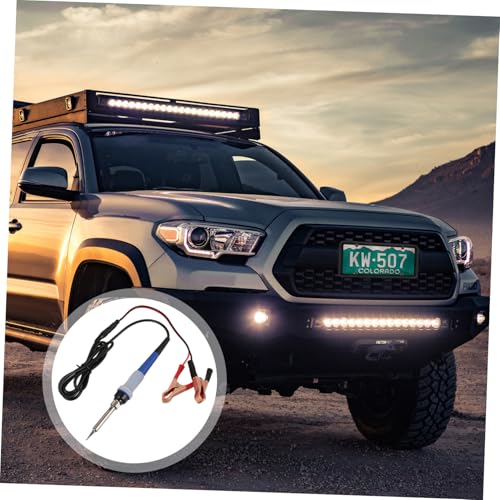 1Set Portable Car Soldering Iron Kit Electric Heating Tool with Rubber and Ceramic Core for Automotive Electrical Repairs and Welding Compact Design for Easy Storage and Quick Heating