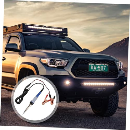 1Set Portable Car Soldering Iron Kit Electric Heating Tool with Rubber and Ceramic Core for Automotive Electrical Repairs and Welding Compact Design for Easy Storage and Quick Heating