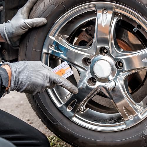 INOOMP Tire Tread Depth Gauge Tool Ensuring Safe Driving Accuracy for Car and Truck 3pcs with Wide Measurement Range 0-20mm Compact Plastic and Iron Construction for Automotive Use
