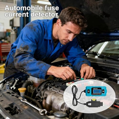 Automotive Circuit Fault Probe Tester, 20A 48V High Precision Current Tester, 2 in 1 Wire Tracer Short Finder, Car Relay Tester with LED Display and Front Light
