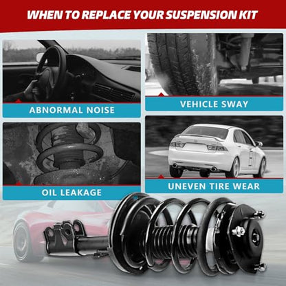 Front Complete Quick Struts for Nissan Altima 2013 2014 2015 2016 2017 2018 | Driver & Passenger Side Shock Absorbers w/Coil Springs Assembly, Set of 2