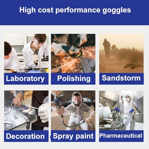 Super More Anti-Fog Protective Safety Goggles Clear Lens Wide-Vision - color: Transparent-2