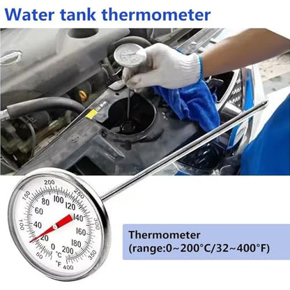 Radiator Pressure Tester Kit, Coolant Pressure Tester & Vacuum Refill Kit, 28Pcs Universal Cooling System Vacuum Fill Tool & Leak Tester for Car Truck SUV Motorcycle