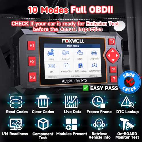 FOXWELL OBD2 Scanner Diagnostic Tool NT604, ABS/SRS/Transmission/Check Engine Code Reader for Cars and Trucks, 2026 diagnostic scanner for all vehicles, EN/ES Ver., Lifetime Update, Live Data, AutoVIN | Car Scanner with Live Data, Lifetime Free Updates, o