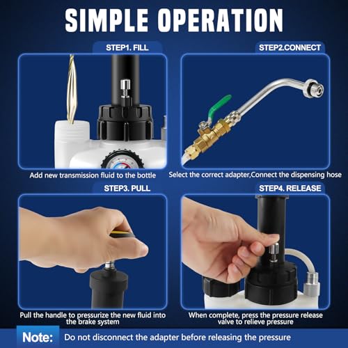 Transmission Fluid Pump Kit,3L Manual Fluid Transfer Pump Oil Pump Extractor with 12 ATF Refill Adapters,Automotive Oil Filling Filler System Fluid Pump Tool
