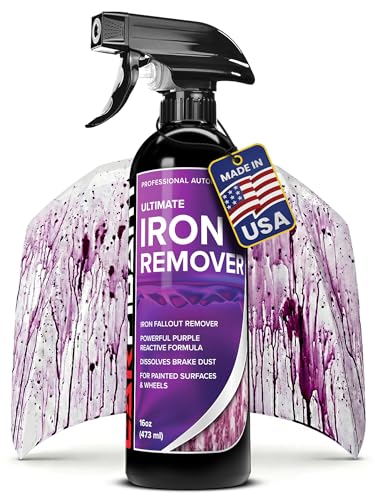Carfidant Iron Remover for Car Detailing – Color-Changing Formula for Brake Dust & Iron Build-Up | Safe for Paint, Wheels & Coatings | pH Neutral Spray – 16 fl. oz. - size: 16 fl. oz.