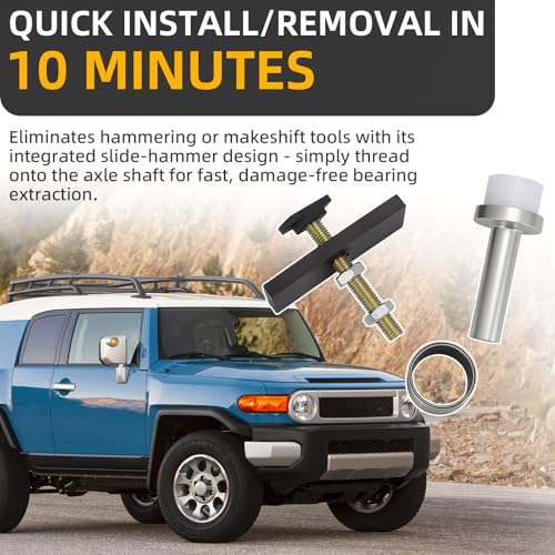 motoparty CV Axle Bearing Puller Tool Kit Replace #18195 | for Toyota 8" Front Differential for Tacoma/4Runner/FJ Cruiser 2003-2018