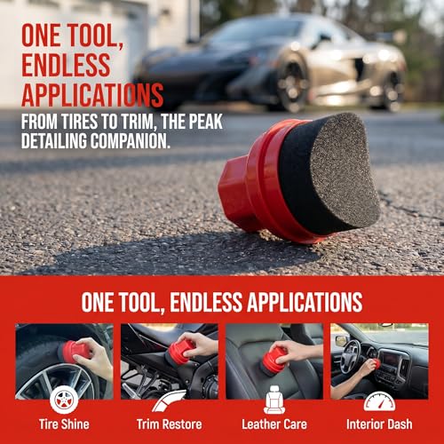 Tire Shine Applicator Pad, Durable and Reusable Tire Dressing Applicator Pad for Applying Tire Shine