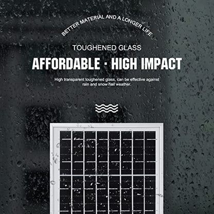 ECO-WORTHY 10W Solar Panel Battery Charger Portable for Charging 12V Battery or Vehicle Gate Opener,Electrical Fence Chicken Coop Lawn Tractor Boat - size: 10W