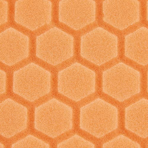Chemical Guys, Hex-Logic Medium-Heavy Cutting Pad, Orange, 6.5 in for 6 in | Medium to heavy cutting foam pad cuts swirls and defects, fits 6 in backing plates for dual-action polishers - size: 6.5 Inch Pad (1 Pack), style: Medium Cutting