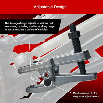 Tusk Ball Joint Separator – Universal Two‑Stage Suspension Tool for Ball Joint and Tie Rod End Removal