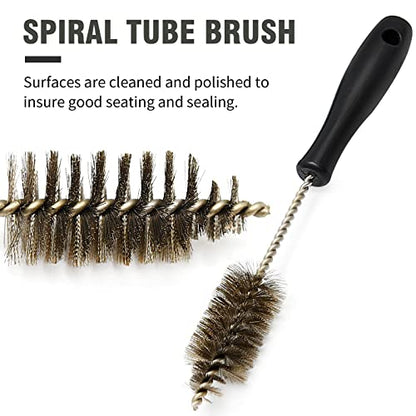 Injector Bore Cleaner Seat Cleaning Brush Kit Diesel Injector Sleeve Cup Seat Compatible with 7.3L 6.0L 6.4L 6.7L 1994-2018, 3126 C7 C9, Replace AP0084 AP0085 3252