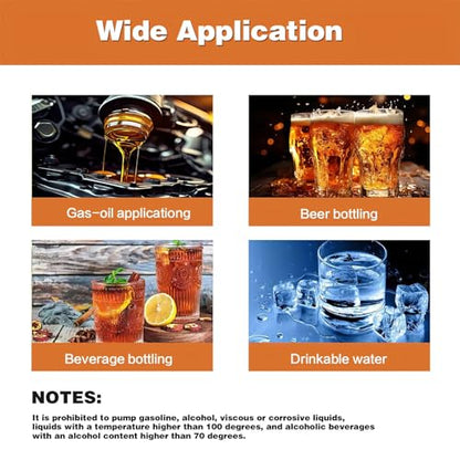 USB Electric Fluid Evacuator Pump, Automotive Oil Extractor Pump for Engine Oil & Fuel Transfer, Portable 12V/USB Liquid Transfer Tool for Car, Motorcycle, ATV, Lawn Mower