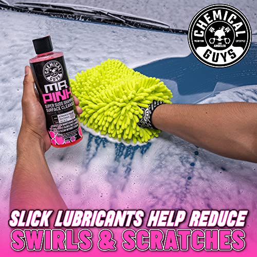 Chemical Guys, Mr. Pink pH-Balanced Car Wash Soap for Foam Cannons, 16 oz | Thick foaming suds lift dirt and grime in foam cannons, blasters or buckets, gentle on wax, sealant and ceramic - style: 16 Fl Oz