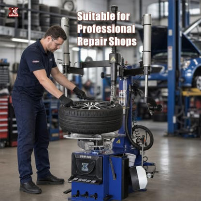 XK New Model 988 Tire Changer Tire Machine Wheel Changers 110V Combo 690S Balancer Rim Clamp with 36 Month Part Replacements - color: Model: 988+690S