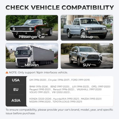 AUTOPHIX DM5900 OBD2 Scanner, ABS SRS Transmission & Engine Code Reader, Check Engine Light Scanner with Battery Test, Live Data, Smog Check, Free Lifetime Updates for All OBDII Cars