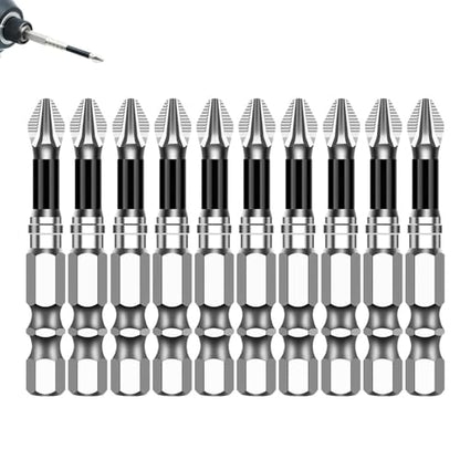 Magnetic Non-Slip Drill Bit Kit - High Magnetic S2 Alloy Steel Screwdriver Bits, Anti-Slip Hex Shank Set (25/50/65/70/90/150mm) for Impact Driver & Electric Drill (10, 50L) - size: 50L