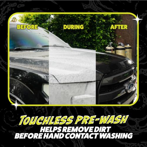 Chemical Guys, Hands Off Touchless Pre-Wash & Mr. Pink Car Wash Soap Kit | Touchless pre-soak lifts dirt and road film, paired with Mr. Pink foaming soap for a safe two-step wash, 16 oz each - style: 16 Fl Oz + Hands Off Pre Wash