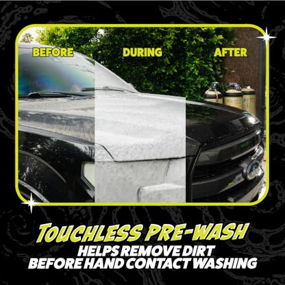 Chemical Guys, Snow Foam Pre Wash Car Wash Soap for Foam Cannons, 64 oz | High-suds snow foam pre-soak for foam cannons and foam guns; loosens dirt and grime before your contact wash. Dilutable. - size: 64 Fl Oz (Pack of 1)