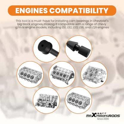 maXpeedingrods LS Cam Bearing Installation Removing Tool for Chevy LS Engines LS1 LS2 LS3 LS6 LQ9 33" Cam Bearing Tool