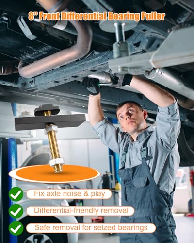 CV Axle Bearing Puller Tool Kit Fit for Toyota 8" Front Differential | Needle Bearing Removal Tool Compatible with 4Runner 2003-2018 Tacoma 2005-2018 FJ Cruiser 2007-2014, Replaces 18195