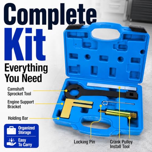 Engine Timing Tool Kit for BMW Mini Cooper R50 R52 R53 (2002-2008), W10 W11 Camshaft Alignment Locking Tool Set, Replace OEM 118240, 118250, 118370, Fits Cooper S & One