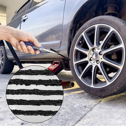 150 Pack Tire Repair Strings, 4 Inch Automotive Tool Tire Repair Plugs, Rubber Tire Patch Plug Tubeless Tire Sealant for Car, RV, SUV, ATV, Motorcycle, Truck,Tractor