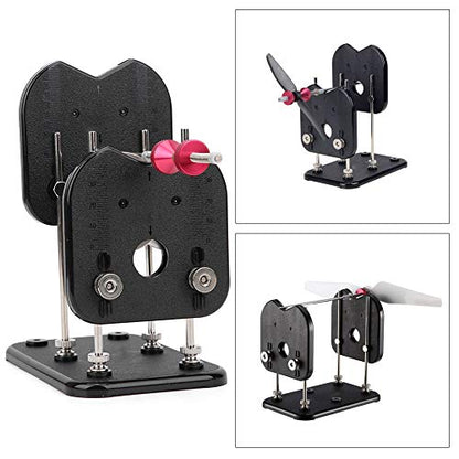 RC Prop Balancer, Durable Plastic Metal Spin Support for Precise Propeller Blade Balancing, 4mm Shaft Compatible for RC Helicopter Multirotor Drone Pilots and Model Airplane Enthusiasts
