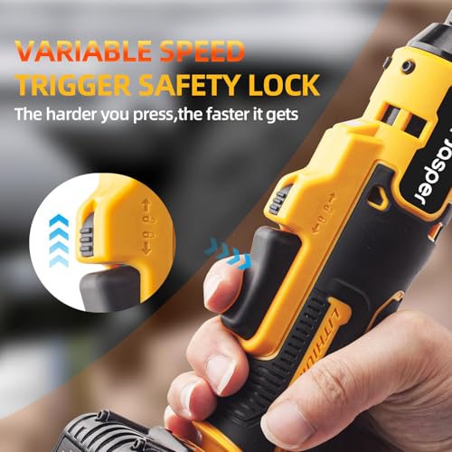 3/8” Cordless Ratchet Wrench DeWalt 20V Compatible, 74 Ft-Lbs Brushless Electric Ratchet, Variable Speed, 1/4" Adapter + 3"/6"/10" Extensions, Auto Repair(No Battery)