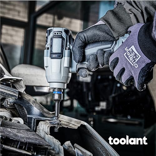 toolant 1/2-Inch Drive T30 Impact Torx Bit Sockets, 12-Piece | S2 steel one-piece sockets feature manganese phosphate coating, pin holes, and laser-etched markings - size: T30-12PCS