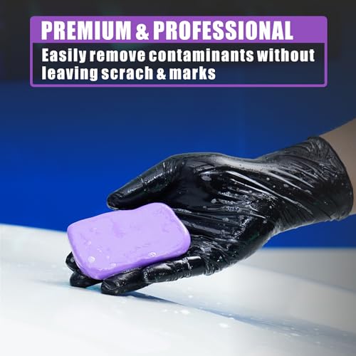 Clay Bar 3 Pack 300g(3x100g) Car Detailing Magic Clay Bars, Auto Clean Wash Bars, Deeply Cleanse The Paint Surface (Medium) - style: Medium
