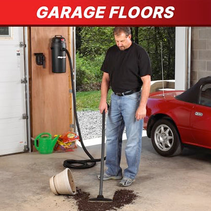 Shop-Vac 9522205 5 Gallon 5.5 Peak HP Hangup Wet/Dry Vacuum, 1.25 Inch Diameter x 18 Foot Hose, 6 Foot Cord, Wall Mount Included, Ideal for Garage, Workshop & Home