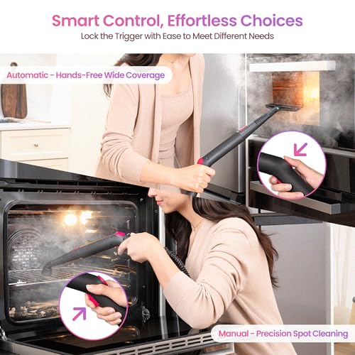 Schenley 21-in-1 Steam Cleaner for Home, Heavy-Duty Steamer for Cleaning | 3.5 Bar Pressure | 248°F Deep Cleaning | 45.5 oz Large Tank | Steam Lock Switch | for Floor, Grout, Tile, Kitchen & Bathroom
