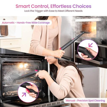 Schenley 21-in-1 Steam Cleaner for Home, Heavy-Duty Steamer for Cleaning | 3.5 Bar Pressure | 248°F Deep Cleaning | 45.5 oz Large Tank | Steam Lock Switch | for Floor, Grout, Tile, Kitchen & Bathroom
