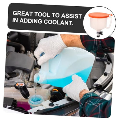 Hemobllo 15PC Spill Proof Radiator Funnel Kit for Coolant Flush Cooling System Funnel Accessory Auto Radiator Filling Tool Bendable Spout