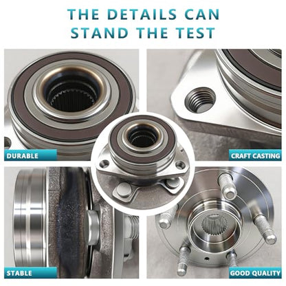 513282 Wheel Bearing Hub Assembly for Cadillac CTS 2008-2014 | Hub for XTS 2018-2019, Chevrolet Camaro 2010-2015, Impala 2018-2020, Eliminates Noise, Simple Installation, Direct Bolt-On - size: 513282