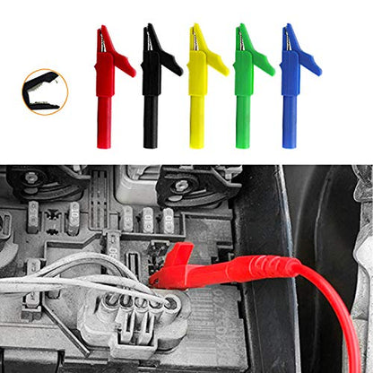 40-in-1 Multimeter Back Probe Test Lead and Test Probe Kit for Electronic Specialties Automotive| Wire Piercing Probe with Screw Thread | Multi-Type Back Probe Set | Alligator Clips