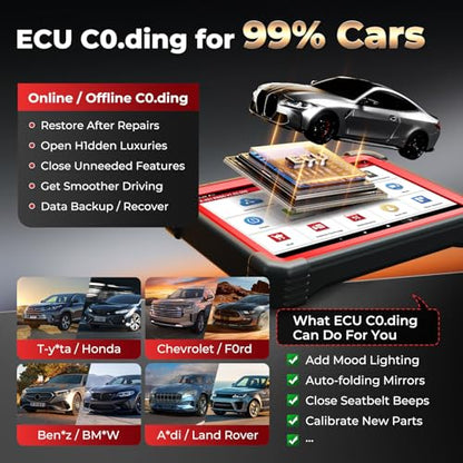 Launch X431 Scanner PRO5 J2534 Pr0gram ECU Coding, Topology, 60+ Services, Bi-Directional All System Scan Tool, CANFD DOIP, 200+ Brands, Guided Functions, 10+ High-end Features