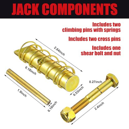 Blulu 2 Sets High Lift Jack Repair Kit Compatible with Fk-1 Fix-it-kit for Jacks Accessories Replacement Farm Jack Accessories
