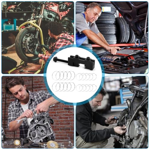 Axle Boot Clamp Tool, with 20 PCS 304 Stainless Steel Single Ear Hose Clamp, Drive Shaft CV Axle Boot Clamp Removal and Installation Tool (10pcs Small+ 10pcs Large)