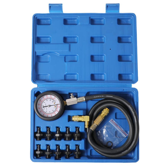 Oil Pressure Tester Tool, Oil Pressure Gauge kit, 0-140 PSI Pressure Test Diagnostic Tools, Engine Oil Pressure Tester Tool kit, for car Truck (Blue) - color: blue