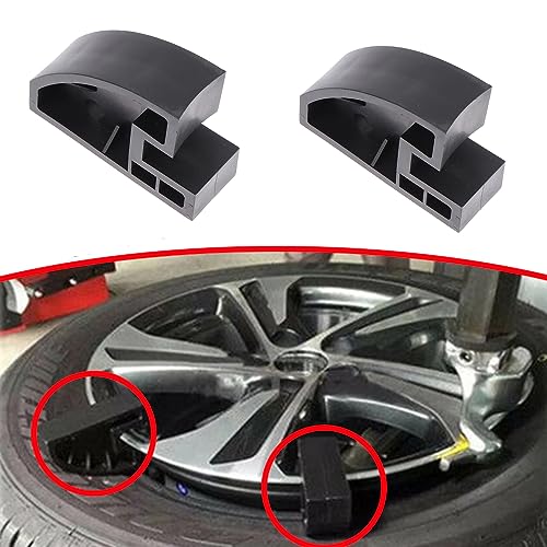 2 Pack Tire Bead Clamp Tire Changer Tire Bead Keeper Retainer Non Scratch Plastic Rim Pry Manual Tire Change Tool for Car Flat Tires Removing and Mounting Tubeless Low Profile Tires Motorcycle