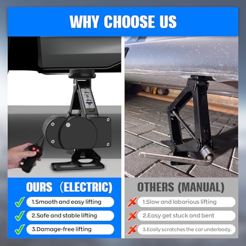 Electric Car Jack for Tesla, 3 Ton Tesla Tire Jack Repair Tools Portable, Electric Lifting Jack for Model Y/3/S/X