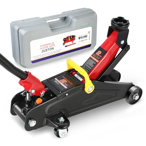 PM PERFORMOTOR Low Profile Hydraulic Trolley Service/Floor Jack, 2 Ton (4000 lbs) Capacity, Lifting Range 5.1"-13",Black,PM-TOL-FJ20-BK - color: Black, size: 2 Ton