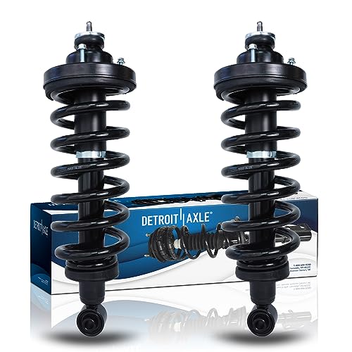 Detroit Axle - 2 Rear Struts for 2006-2010 Ford Explorer Mercury Mountaineer, Complete Struts & Spring Assembly 2007 2008 2009 Replacement Quick Install Ready Struts Shocks - size: 171125 x2/PAIR
