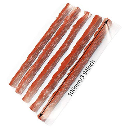 DGZZI Tire Repair Strings Rubber Strip 20PCS Tire Repair Plugs Self Vulcanizing Tire Repair Kit Bacon Strips for Car