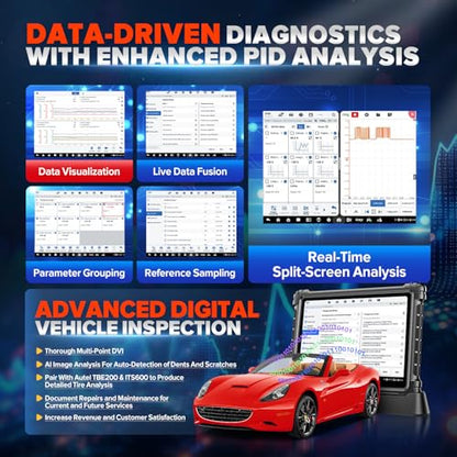 Autel MaxiSYS Ultra S2 AI Scanner, Intelligent Topology 3, Multi-Point DVI | 2026 V2.0 of MS919 S2/ MS909 S2 MSUltra Ultra EV, 6in1 VCMI2, EV Test, Motor Truspeed, 48+ Service, ECU Pr0gram, 3000+ Test